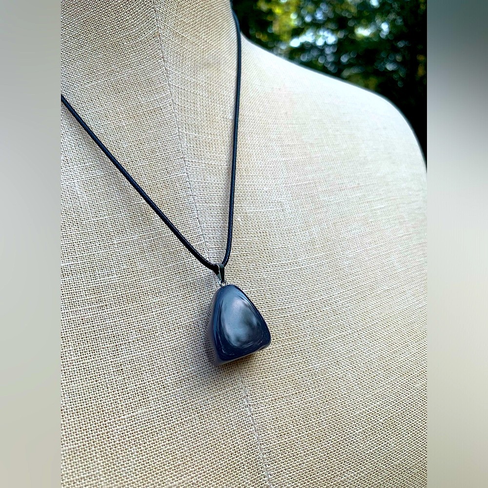 Handmade Funky Genuine Stone Chunk Amulet Necklace